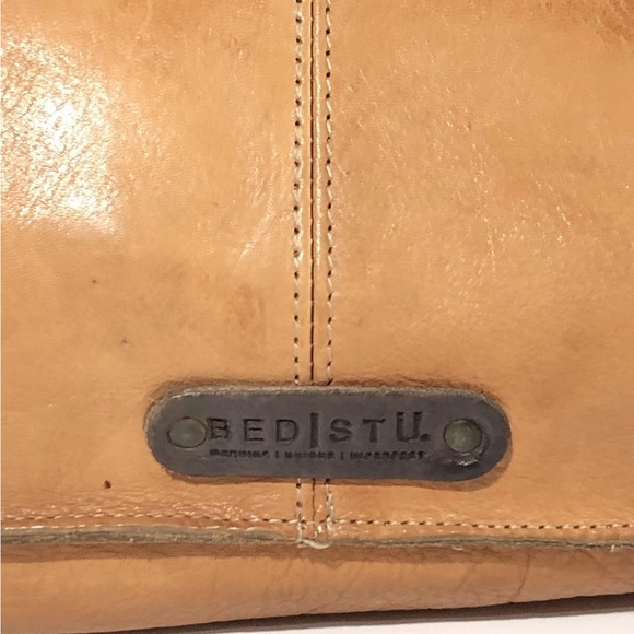 Bed Stu Bruna Stevie Purse Nectar Lux Tan Rustic Whipstitch Western Bag - Picture 3 of 15